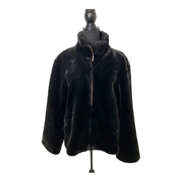 FAUX Short Mink Jacket - Picture 2 of 9